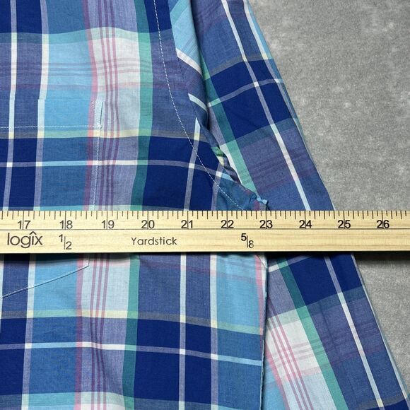 J Crew Flexed Washed Classic Plaid Button Down Shirt Men’s Size: L - Picture 6 of 9